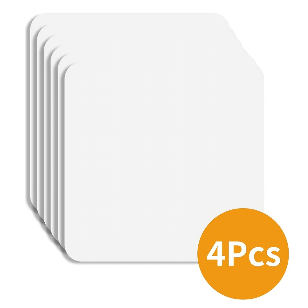 Non-Slip Washable Plastic Carpet Tape for Rugs, 4 Pieces, Indoor Use