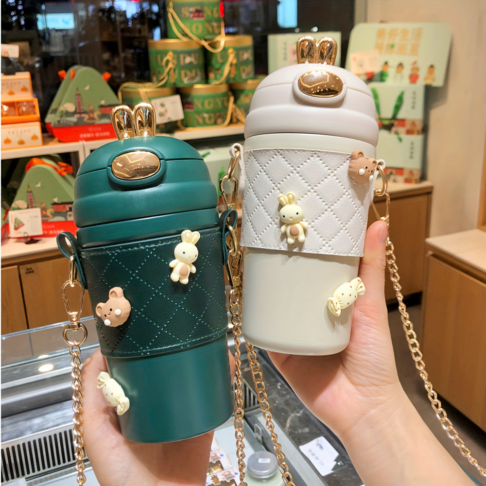 Chiroyli zanglamaydigan po'latdan yasalgan vakuum termos 304 izolyatsiyali ichimlik shisha sovg'a to'plami