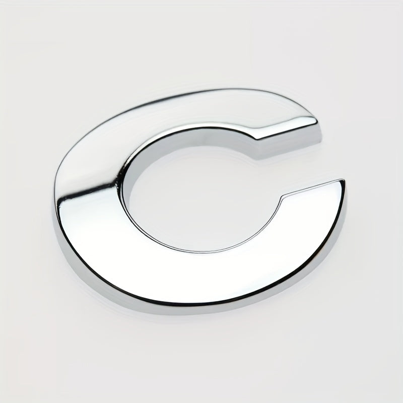 Car 3D Letter Car Stickers Metal Car Body Word Mark Silver Tail Mark