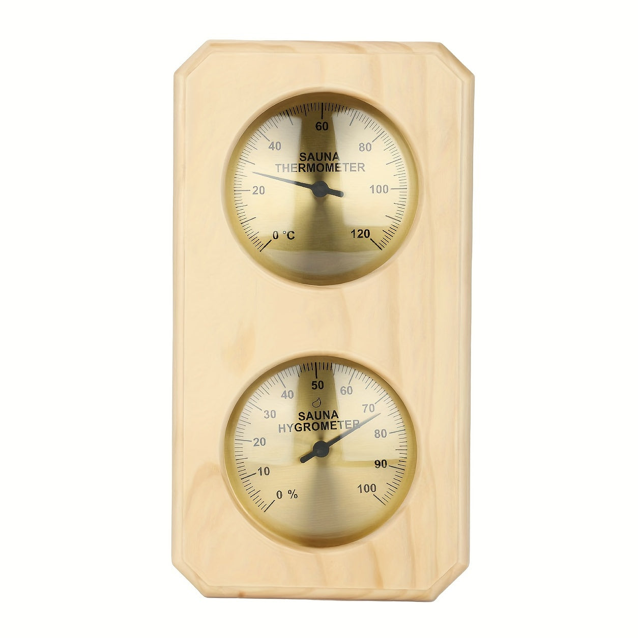 Wooden Sauna Thermometer and Hygrometer for Temperature and Humidity Control in Spa and Hotel Rooms