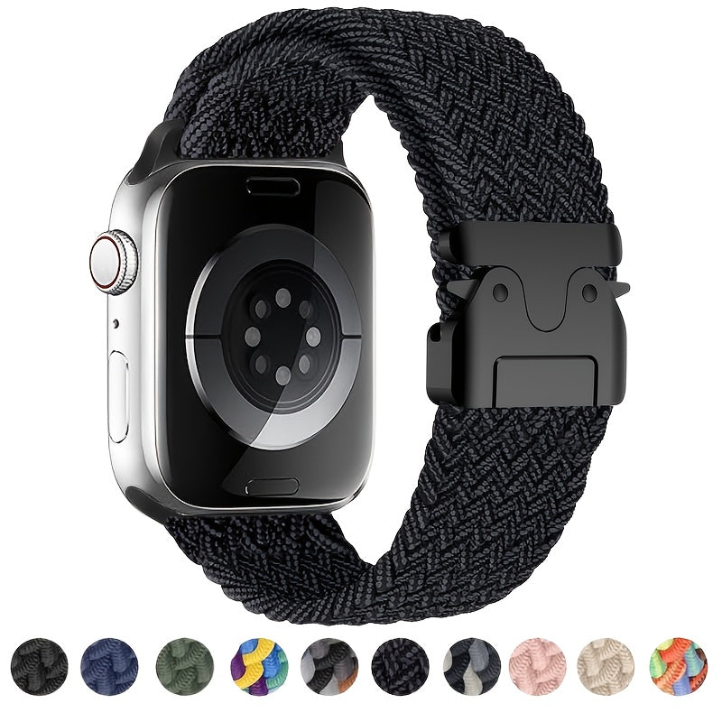 Adjustable Nylon Parachute Style Watch Band for Apple Watch Series 1-10 and Ultra