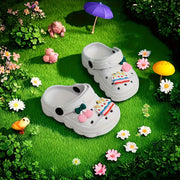Girls Cartoon Clogs Breathable Quick-Drying Anti-Slip Indoor Outdoor Casual Shoes