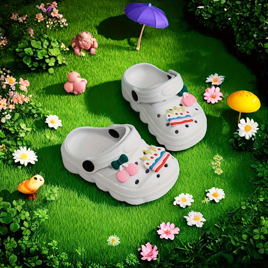Girls Cartoon Clogs Breathable Quick-Drying Anti-Slip Indoor Outdoor Casual Shoes