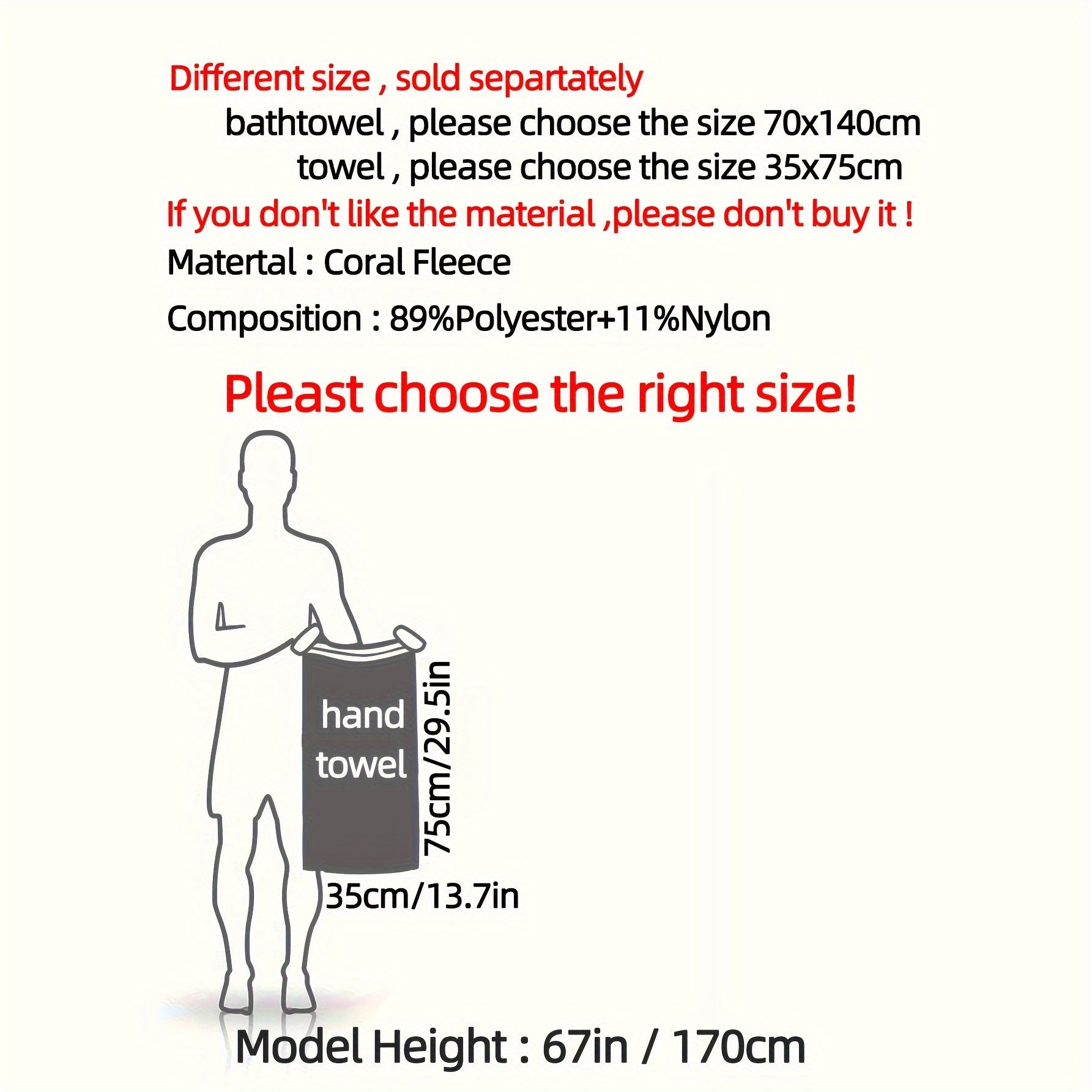 Uchta yumshoq koral fliys qo'l sochiq, o'rik gullari dizayni bilan, yuqori singdiruvchi va tez quriydigan, o'lchami 34.8x74.93 sm.