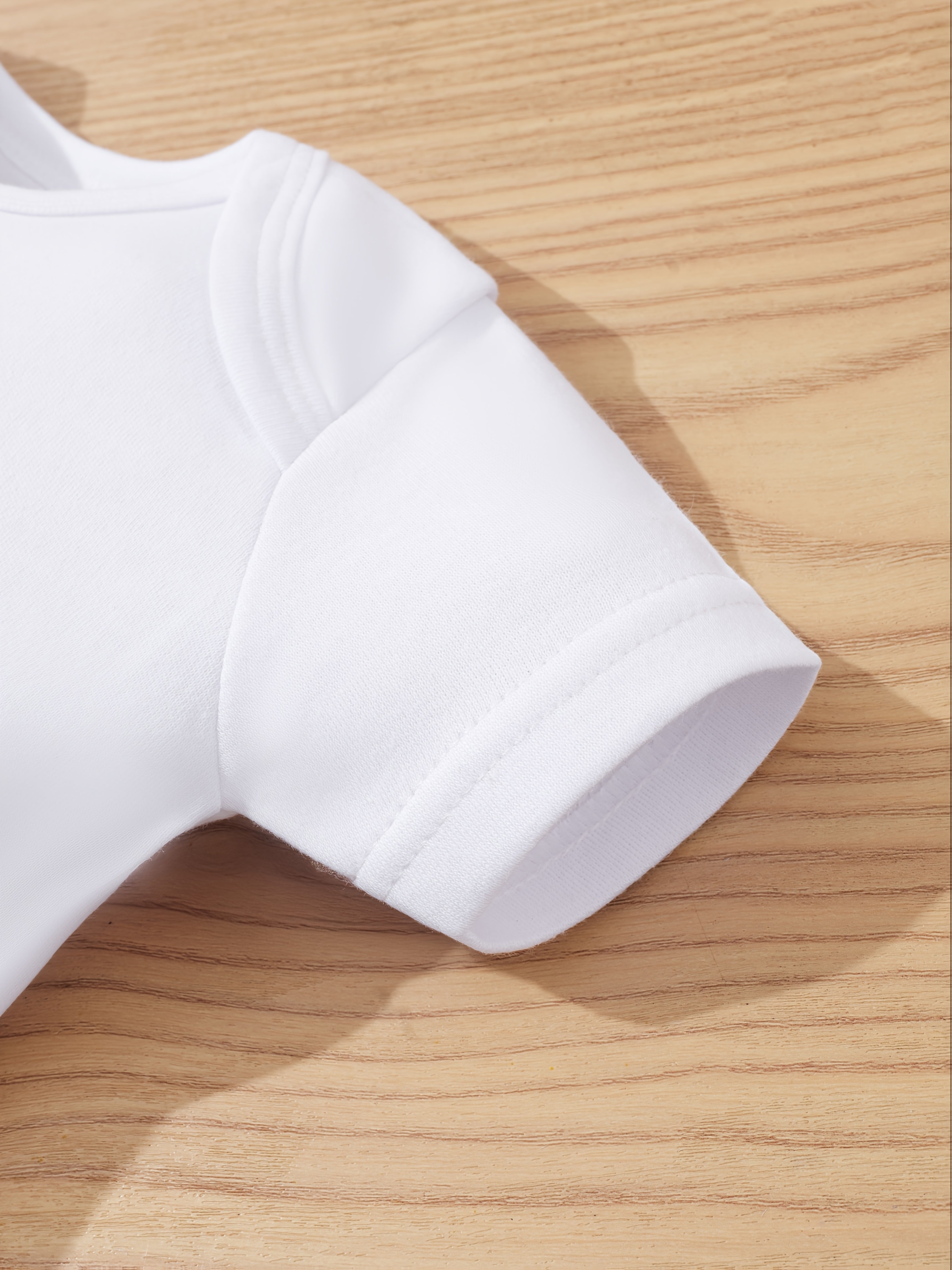 Unisex Baby Cotton Knit Onesie Short Sleeve Crew Neck Button Front Summer Casual