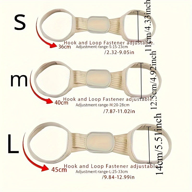 Adult Unisex Adjustable Posture Corrector Belt Back Support Brace Easy to Wash