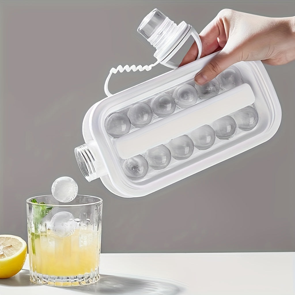 Portable Ice Maker and Cube Tray 17 Grids for Coffee and Juice Cooling