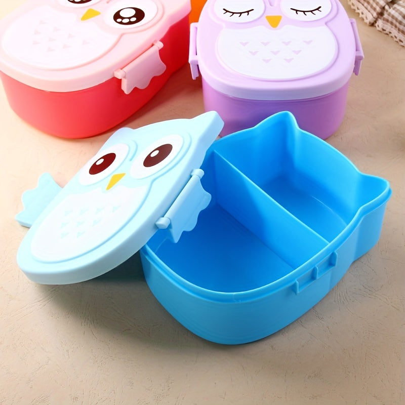 Owl Shaped Lunch Box for Teens and Adults Microwave Safe Leakproof Bento Container