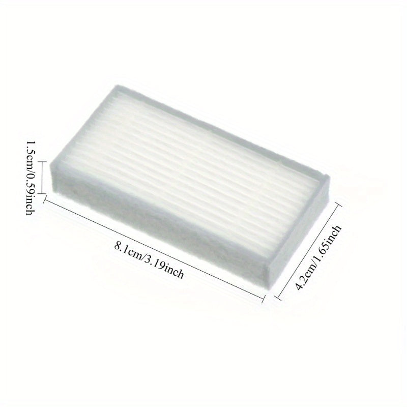 Turli modellarga mo'ljallangan HEPA changyutgich filtri - Yuqori samarali chang va polen filtratsiyasi, oq ko'pik ramka.