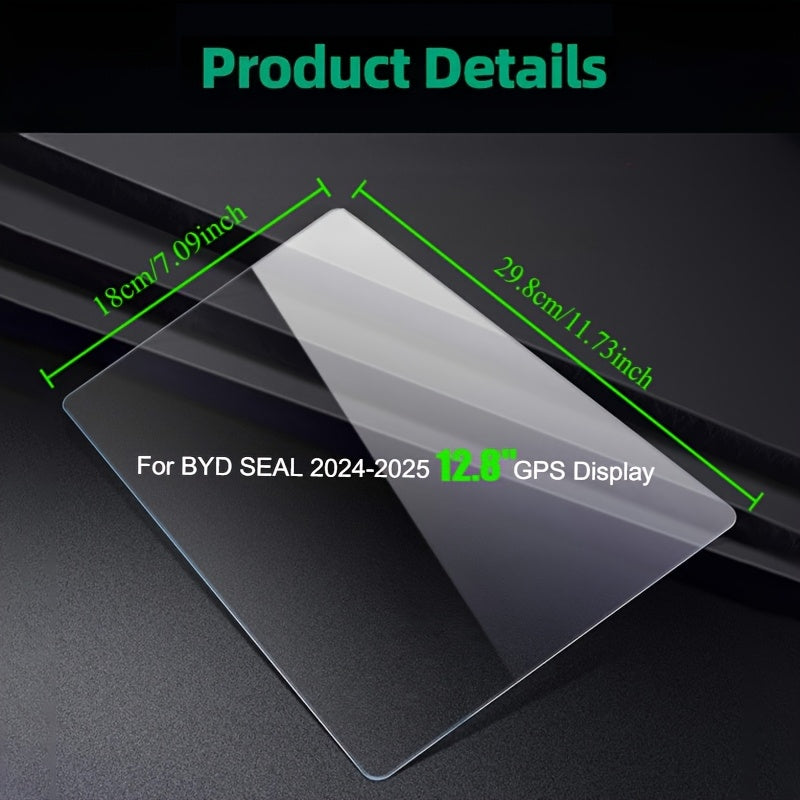 Car Navigator Screen Protector Tempered Glass 12.8-Inch GPS Display Fingerprint Resistant