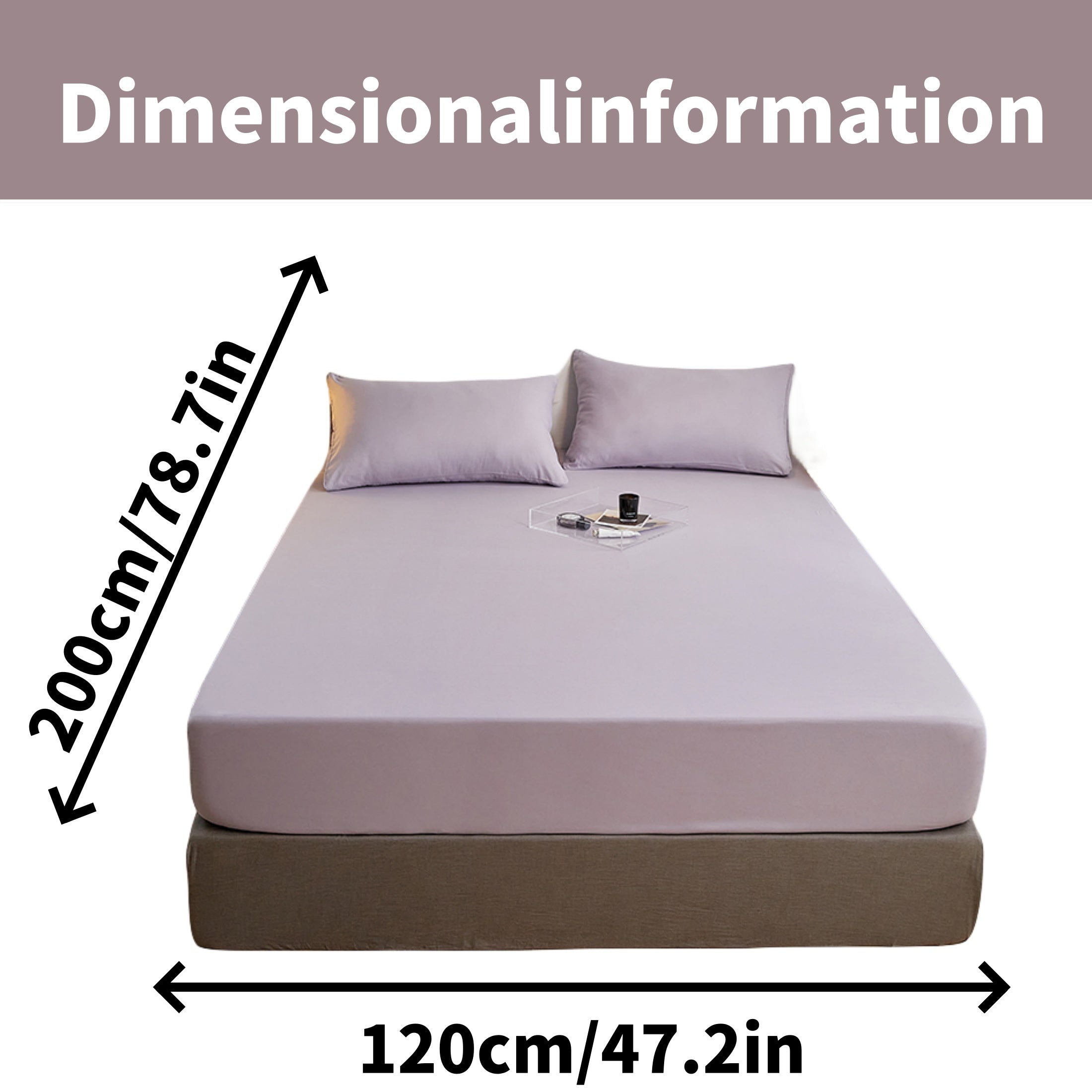 Juego de sábanas ajustadas de poliéster cepillado con 2 fundas de almohada, con bolsillo profundo, ropa de cama