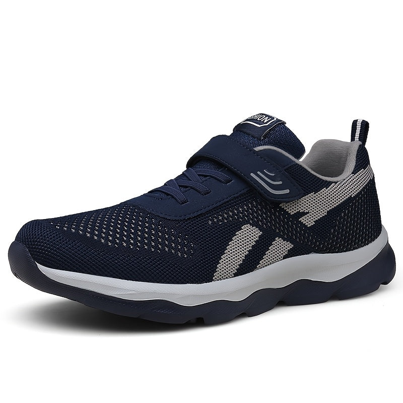 Knitted Mesh Casual Sports Shoes Breathable Lightweight Non-Slip Sneakers