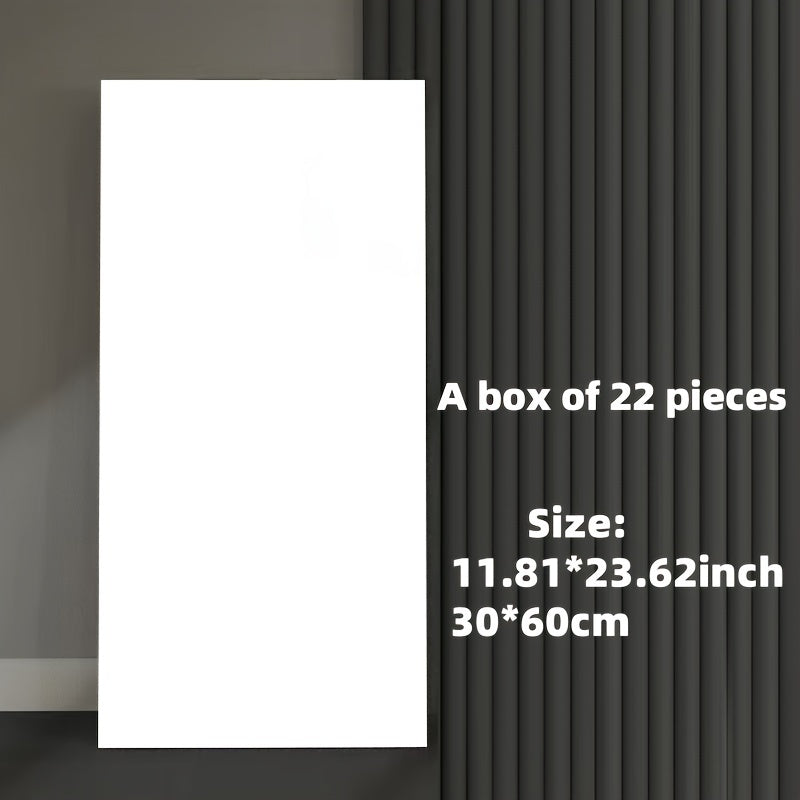 3D Marble Look Self-Adhesive PVC Wall Tiles Glossy Finish Bohemian Style for Home Decor