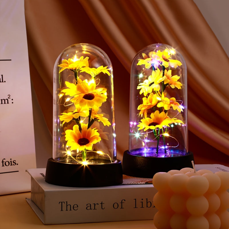 Sunflower Night Light for Home Decor and Special Occasions