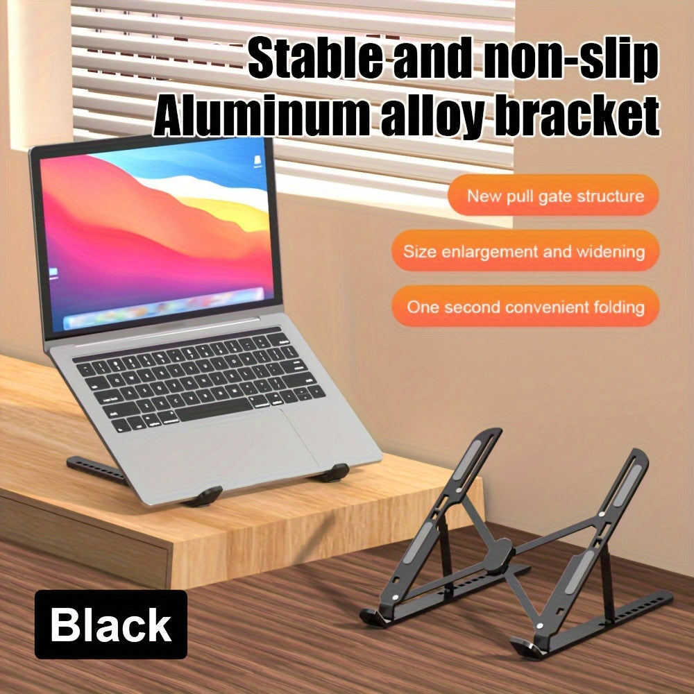 Aluminum Laptop Stand with Adjustable Cooling for Desktop Use