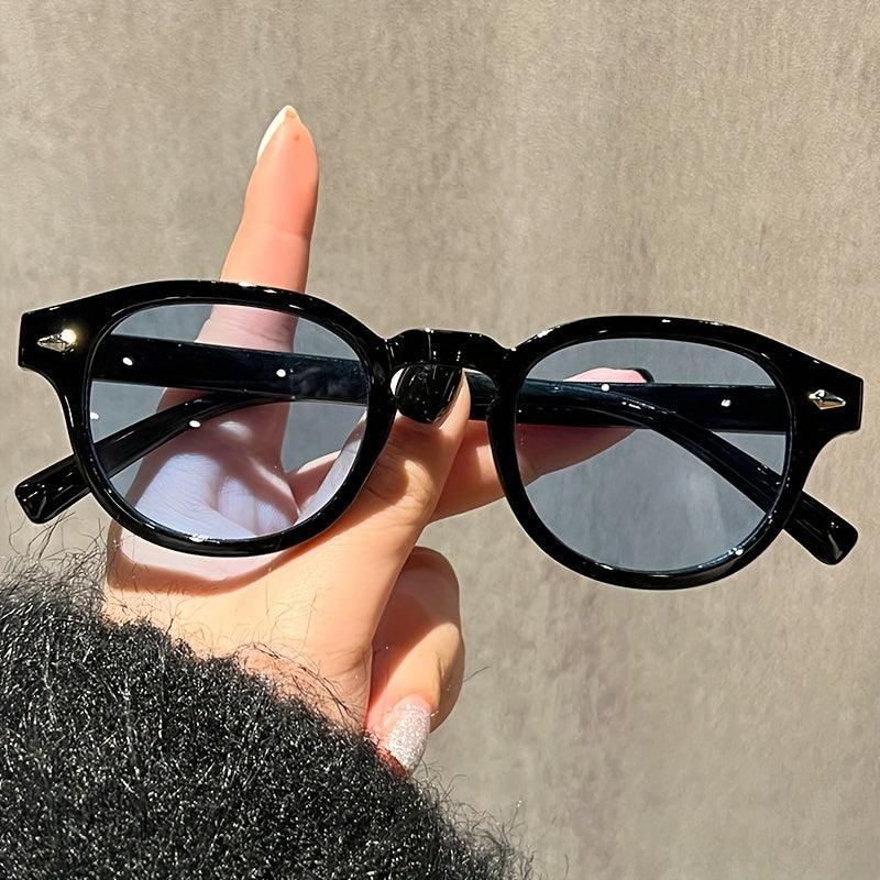 Mushukko'z moda ko'zoynaklari retro tortoiseshell anti-chiroyli dumaloq ramka kichik rang-barang linzalar partiyalar uchun