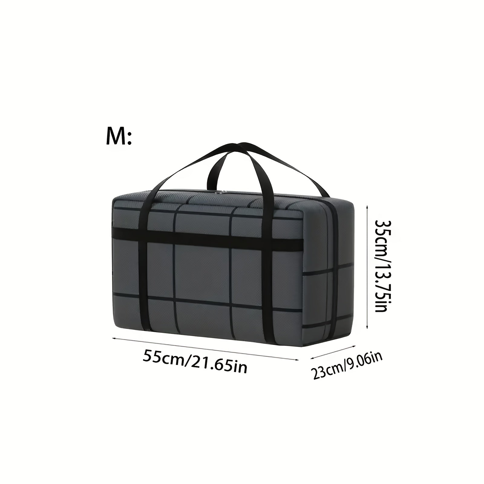 Light Gray Foldable Storage Bag for Quilts Clothing and Belongings