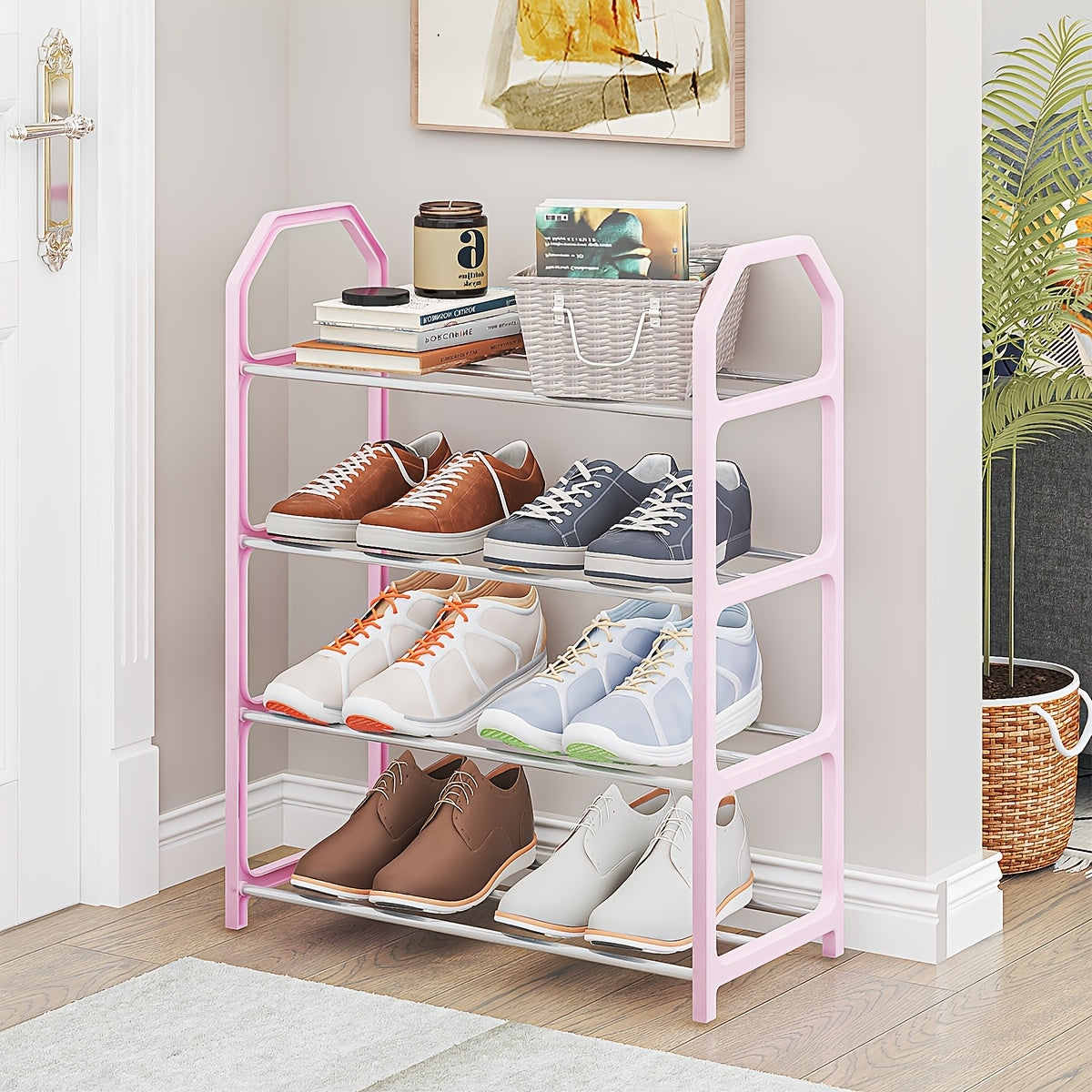 Multi-Layer Shoe Shelf Cabinet for Household and Rental Storage