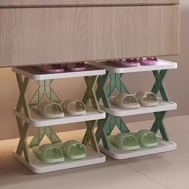 5-Layer Shoe Storage Shelf PP Material No Assembly Removable Corner Shoe Rack Household Organizer