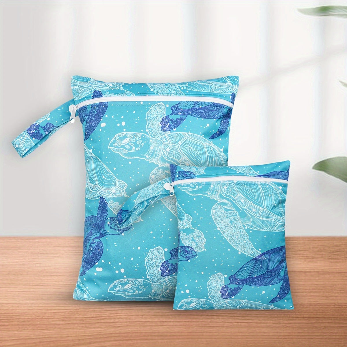 Waterproof Diaper Bag with Zippered Pockets and Handles for Cloth Diapers and Baby Essentials