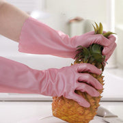 Ayollar uchun Lateks Idish yuvish qo'lqoplari - Suv o'tkazmaydigan, ingichka va mustahkam. Kir yuvish, tozalash va oshxona ishlariga mukammal. Uy ishlarida qo'llarni himoya qiladi. Kukunsiz material, oshxona ishlari uchun ideal.
