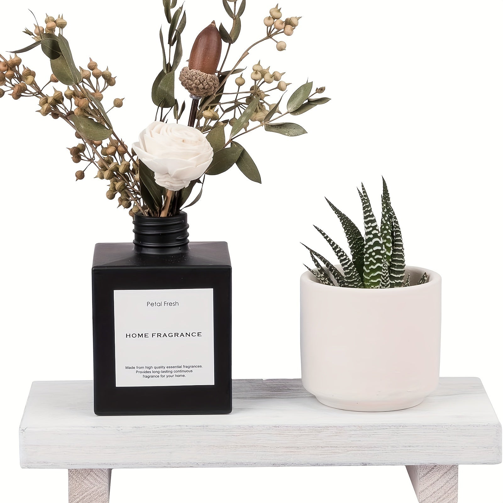 Rustic Wooden Bathroom Tray Farmhouse Decor Natural Solid Wood Kitchen Bathroom Organizer