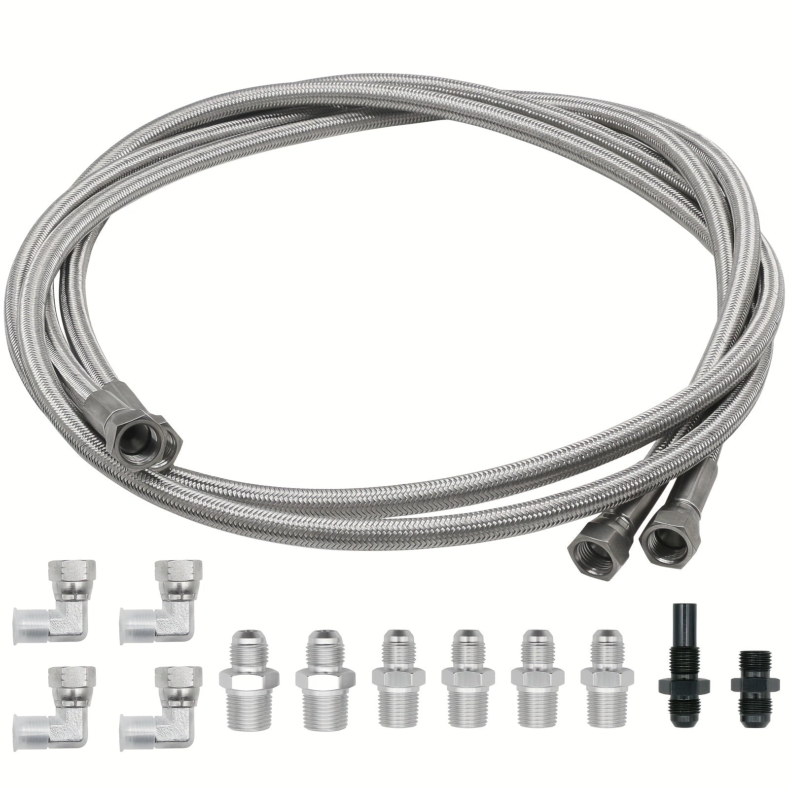 Шланг для охлаждения трансмиссии из нержавеющей стали с плетением 177,8 см, подходит для 4L60E и Ford C6