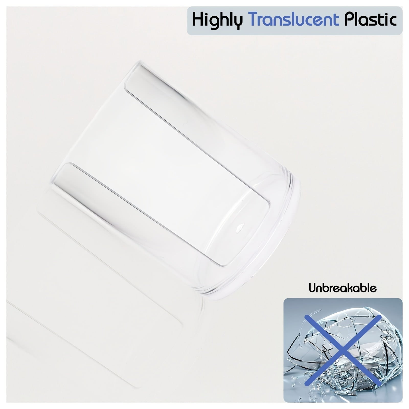 Acrylic Qtip Dispenser with Lid for Bathroom or Makeup Pads 11cm x 7cm