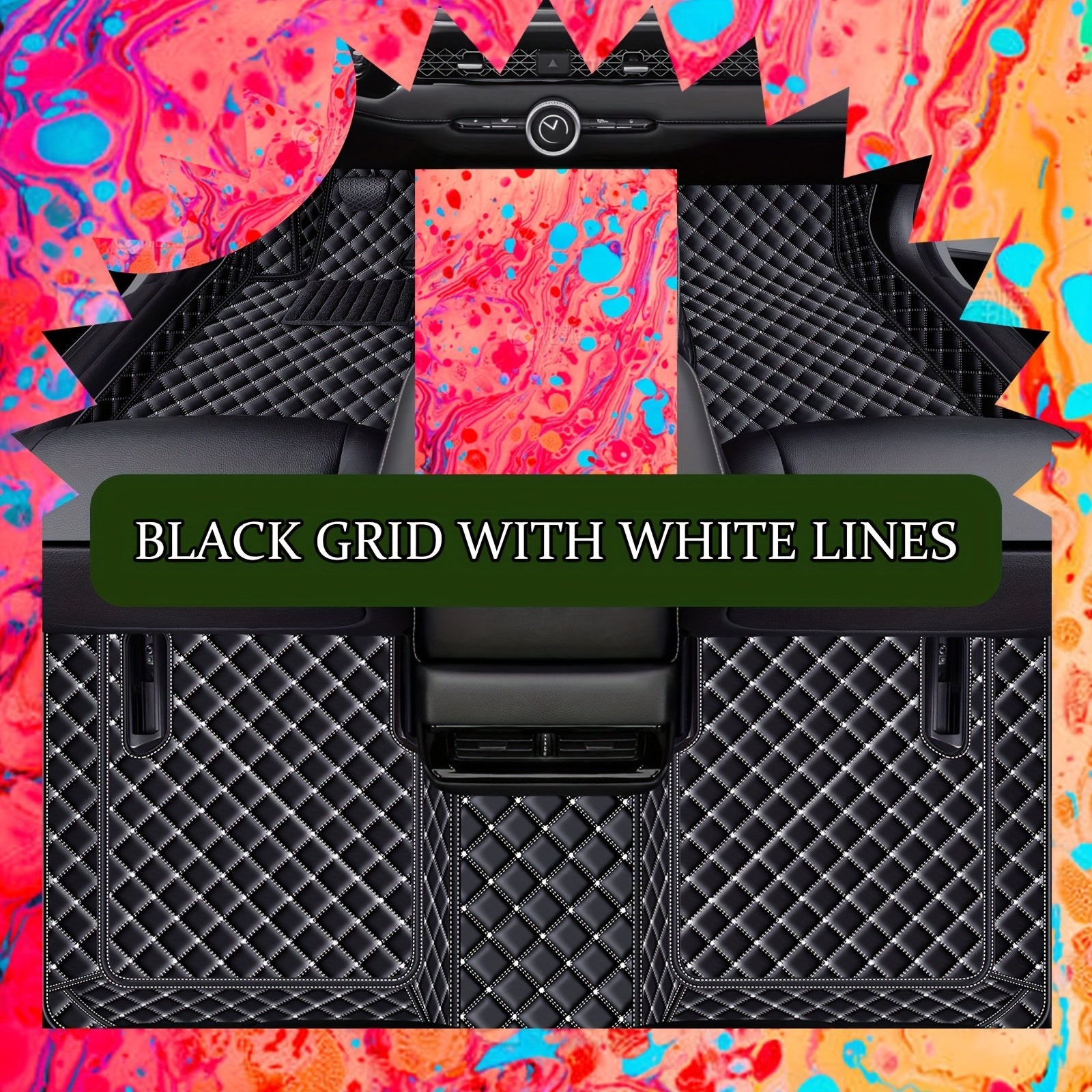 Alfombrillas universales de cuero sintético para coche, impermeables, a prueba de polvo y resistentes al desgaste