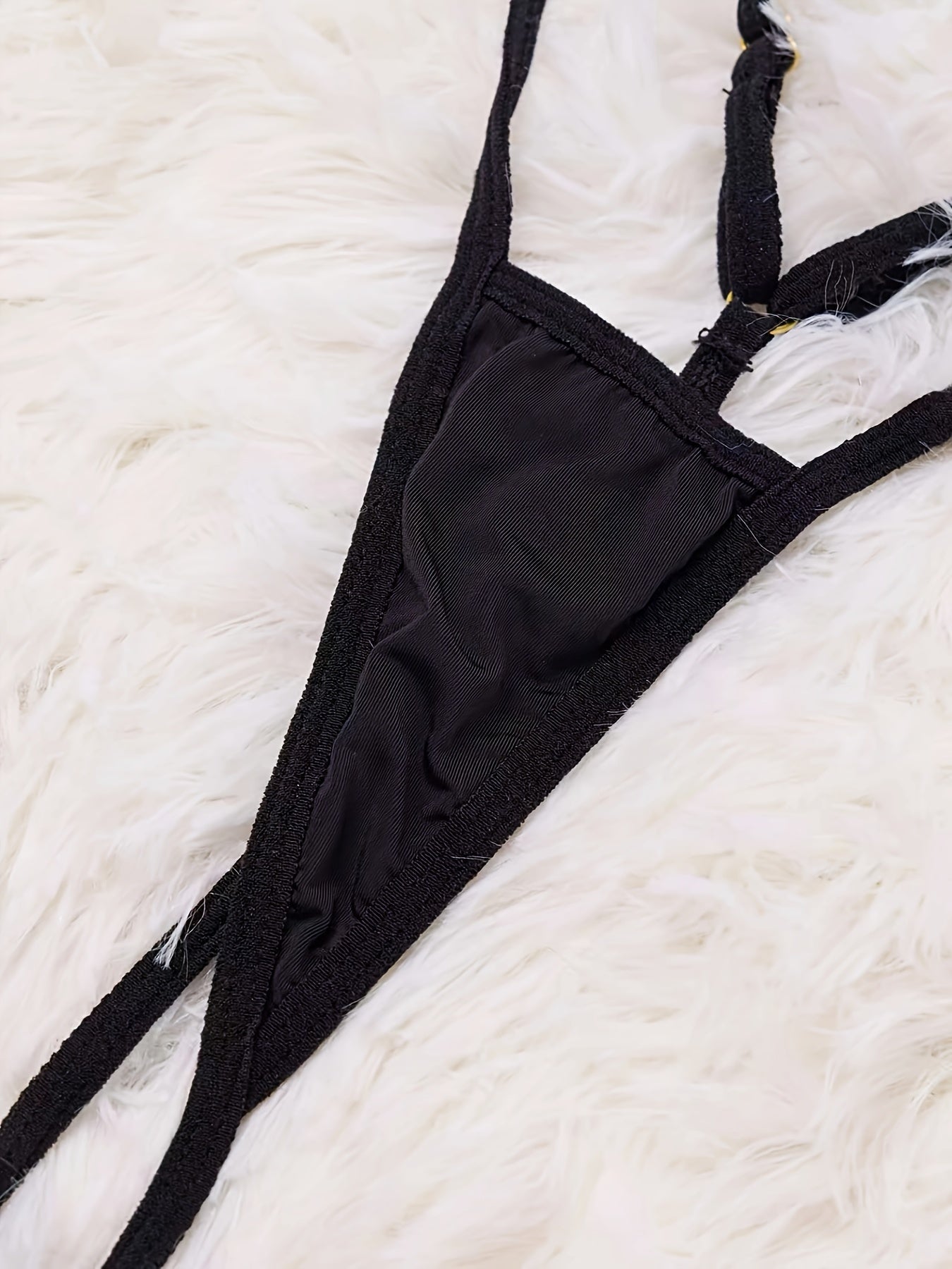 Women's Bodysuit Knit Fabric with Cachemire Pattern and Bow Details