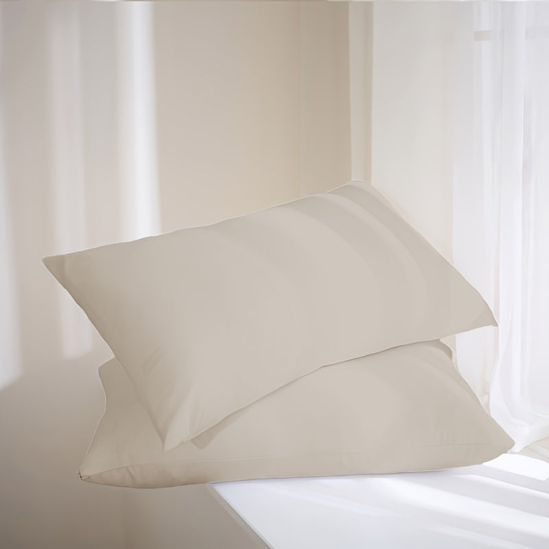 Two High-Quality Envelope Pillowcases Soft Breathable Polyester Woven Protectors