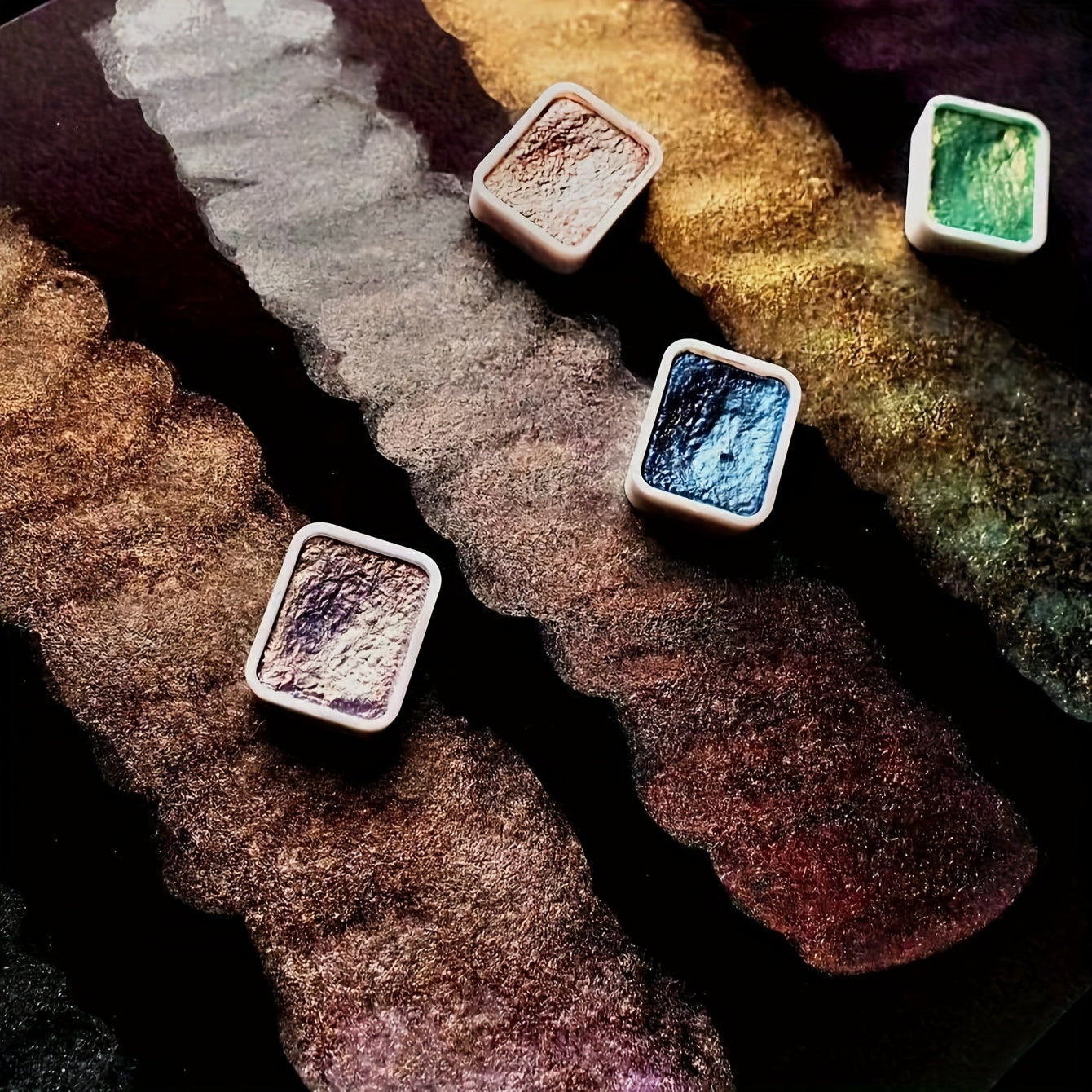 20 Rangli Marjon Suvbo'yoq Pigmentlari An'anaviy Xitoy Rassomi, Tangka Kaligrafiya va San'at uchun