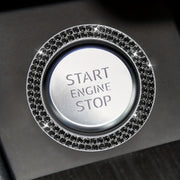 Universal Alloy Rhinestone Ignition Switch Cover for Car Interior Decoration