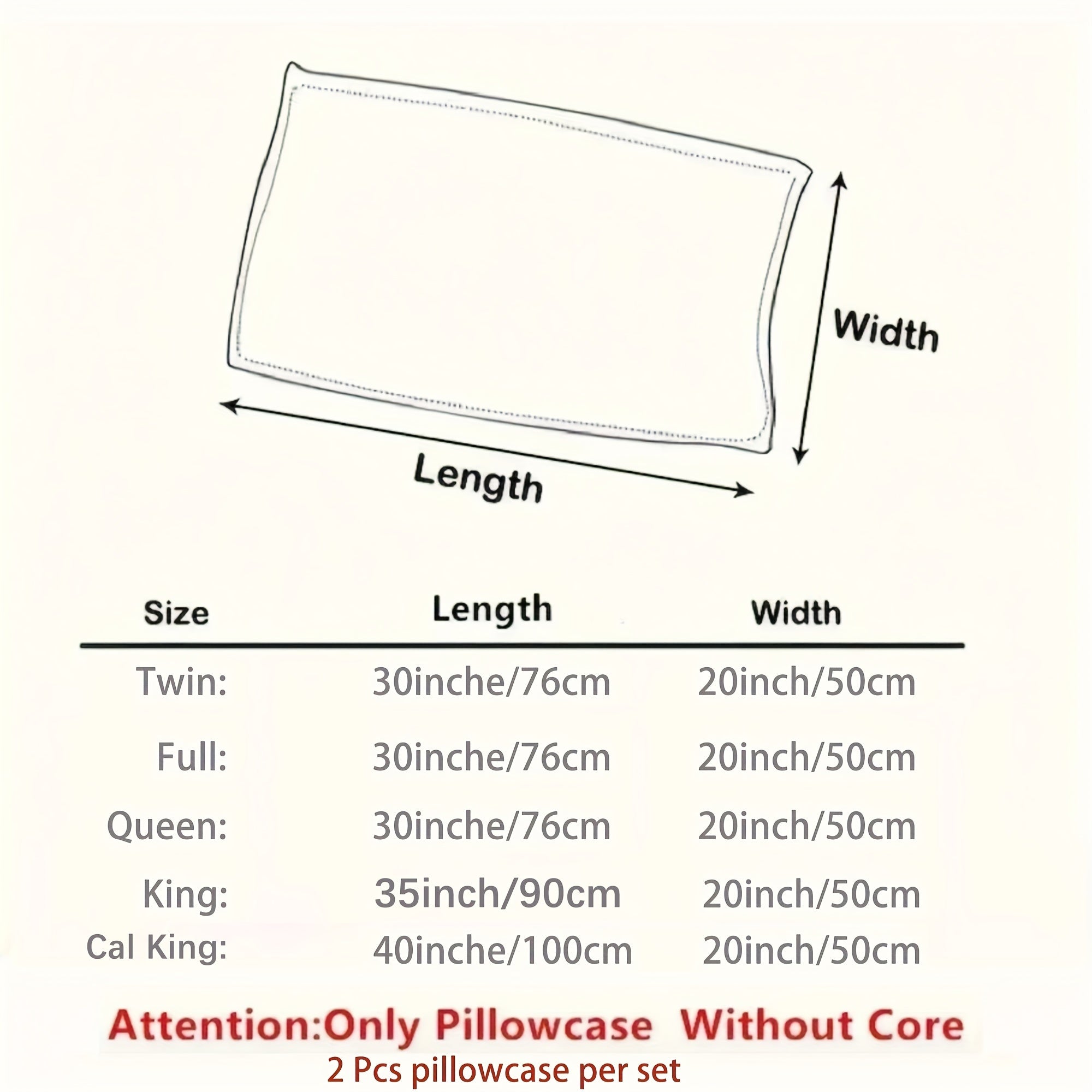 Set of 2 Solid Color Polyester Pillowcases Skin-Friendly Comfortable for All Seasons