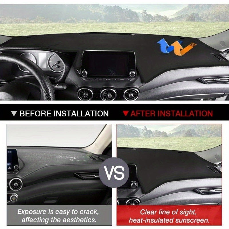 Car Dashboard Cover Anti-Scratch Interior Dash Mat for EV Yuan Pro 2021-2023