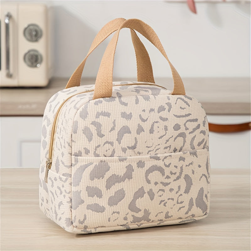 Insulated Bag Large Capacity Ink Pattern for Work School Travel Picnic