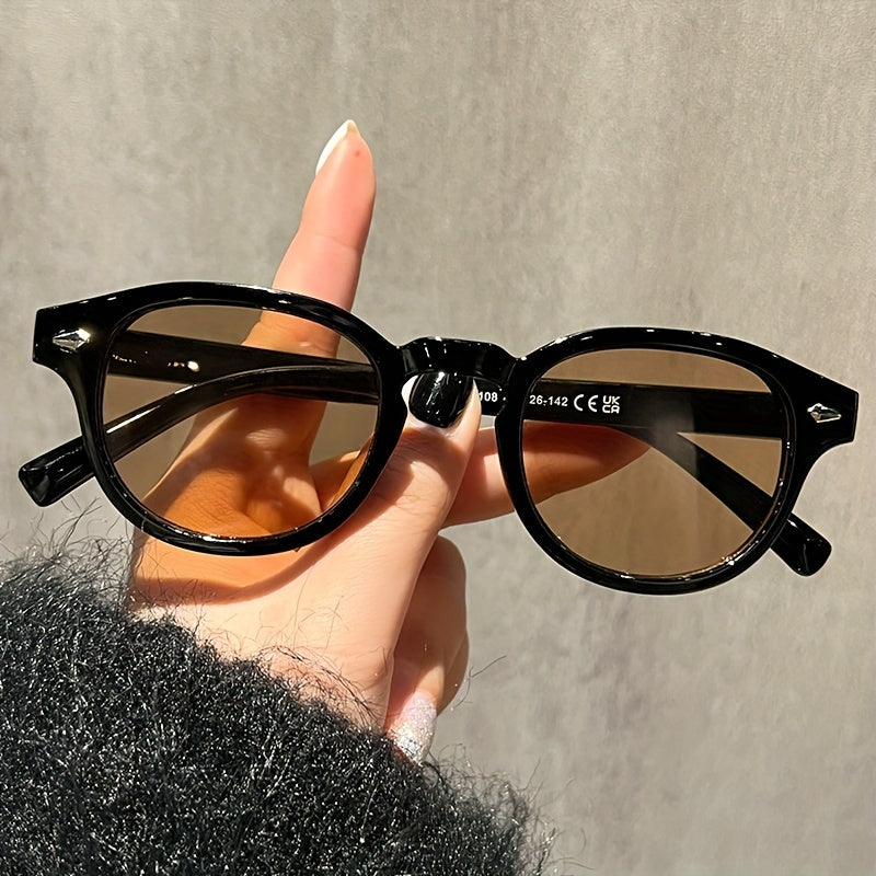 Mushukko'z moda ko'zoynaklari retro tortoiseshell anti-chiroyli dumaloq ramka kichik rang-barang linzalar partiyalar uchun