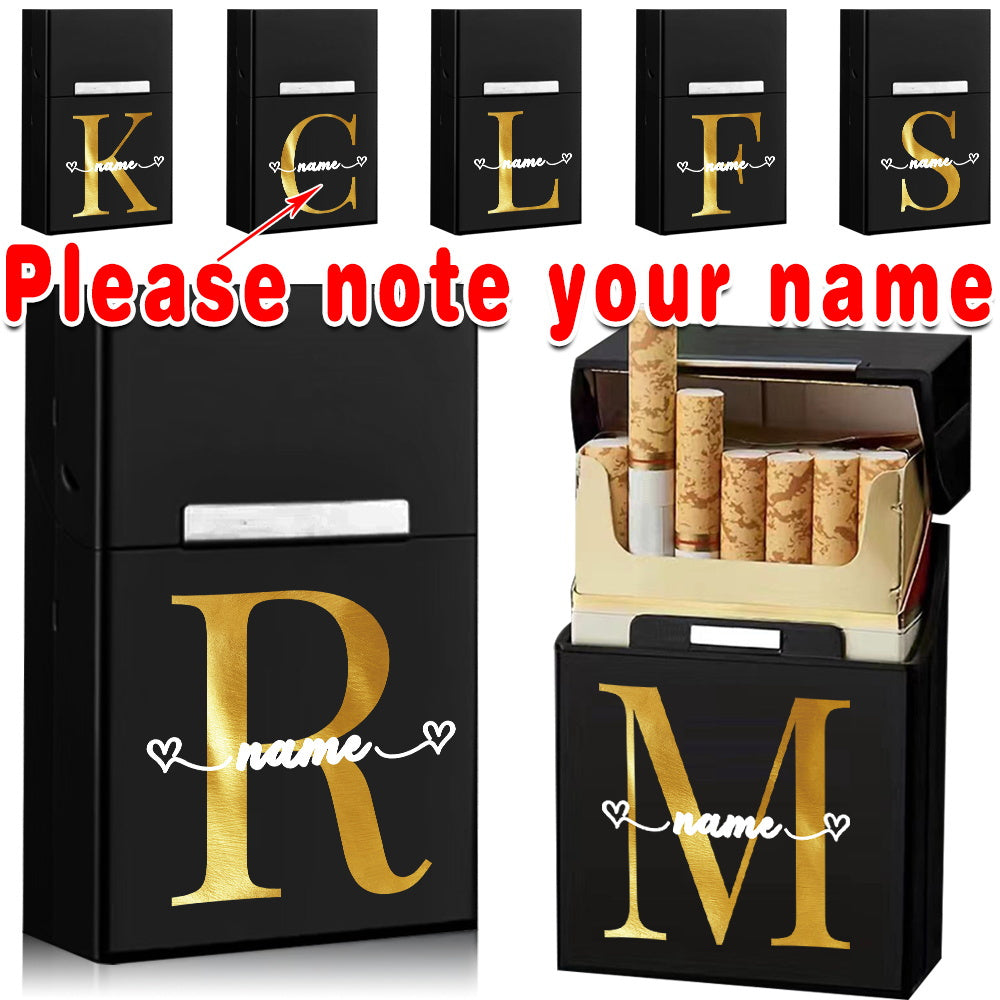 Personalized Metal Cigarette Case Water-Resistant Travel Organizer for Men