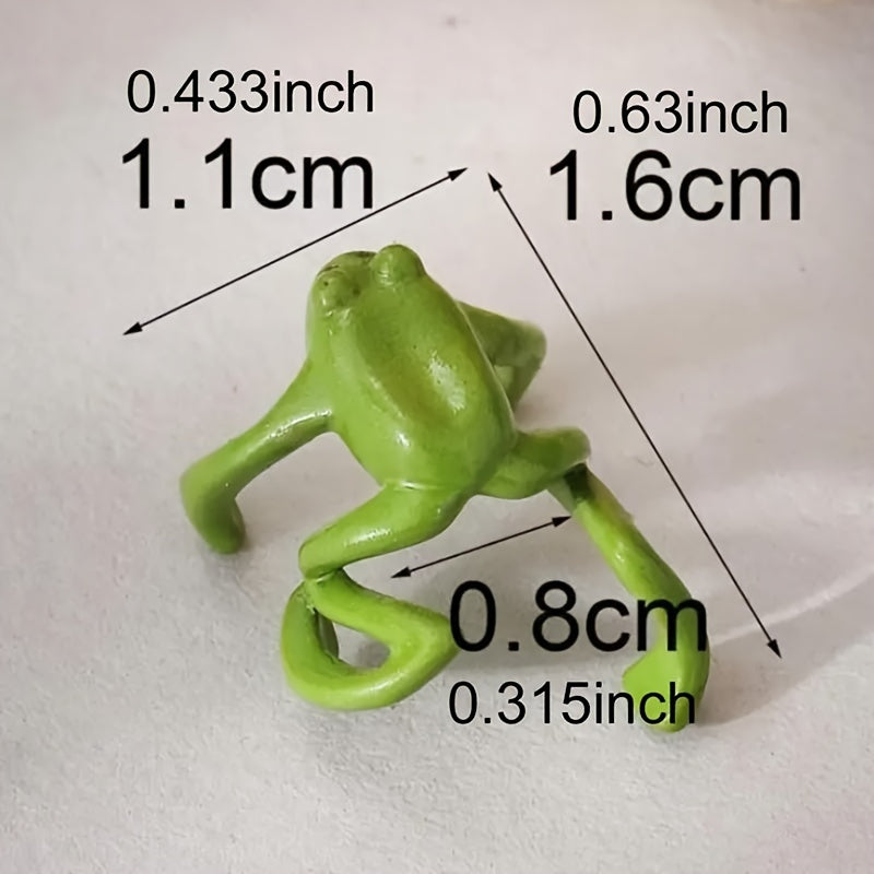 Unisex Resin Ear Bone Clip Green Frog Punk Style Non-Piercing Jewelry