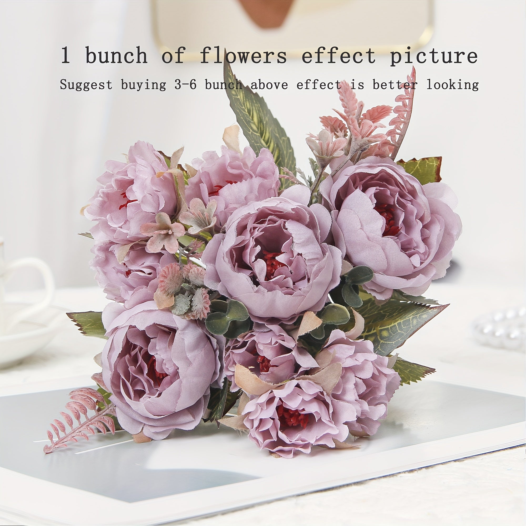 Искусственные букеты розовых пионов с несколькими головами, стеблями и различными применениями для дома, сада или мероприятий.