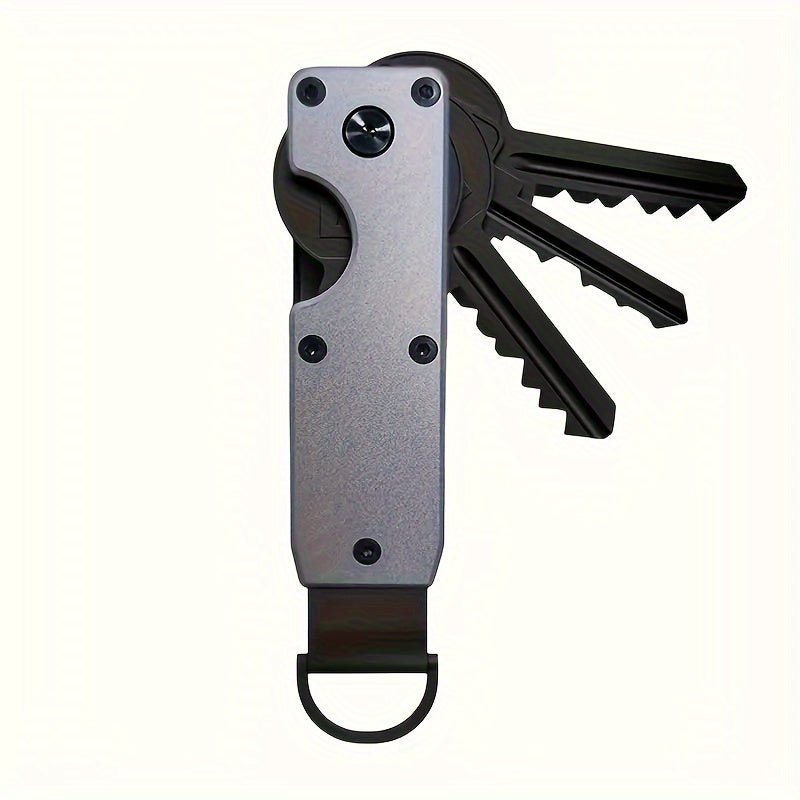 Minimalist Key Organizer Compact Metal Holder for 2-6 Keys Daily Use