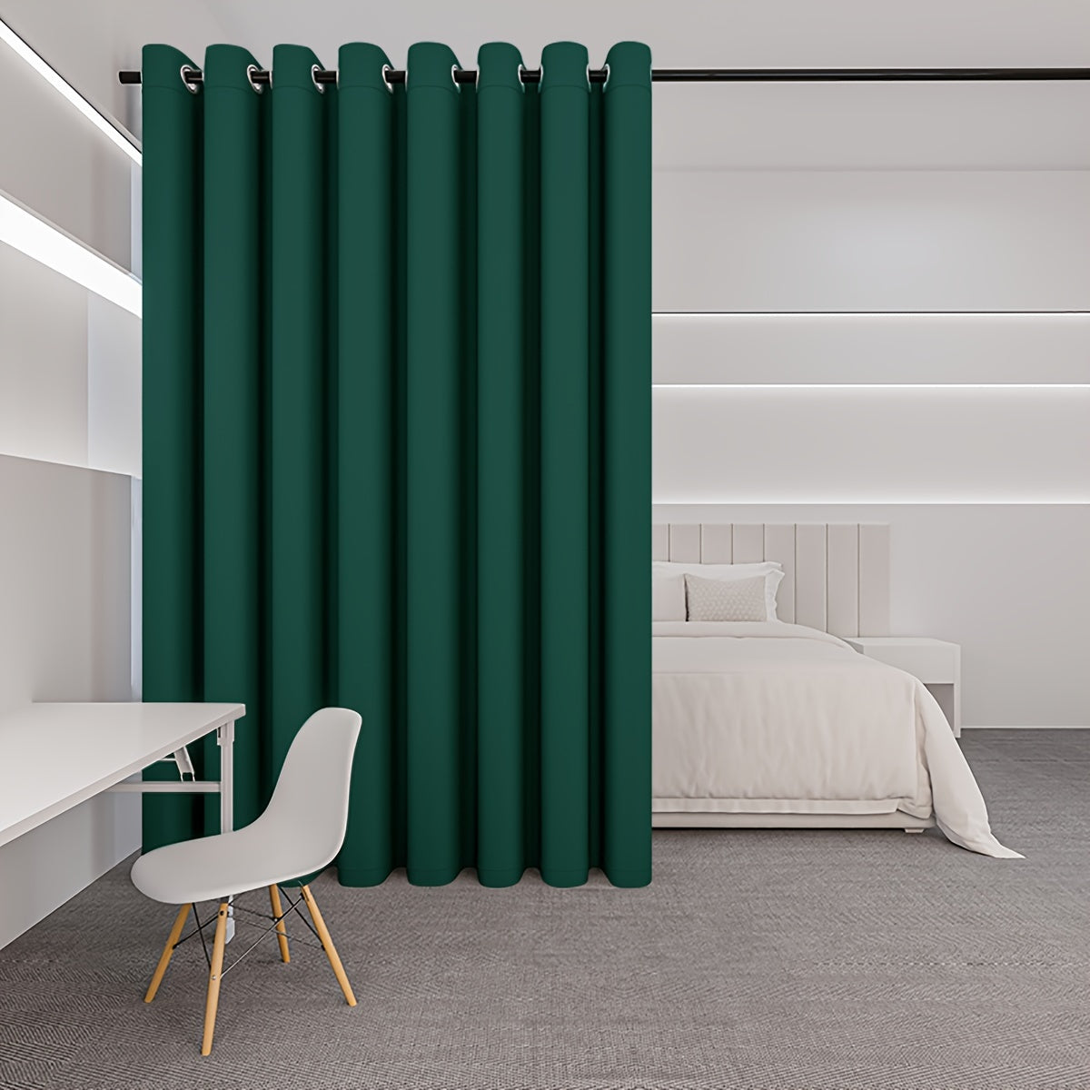 Blackout Room Divider Curtain for Living Room Bedroom Wall Privacy Grommet Panel