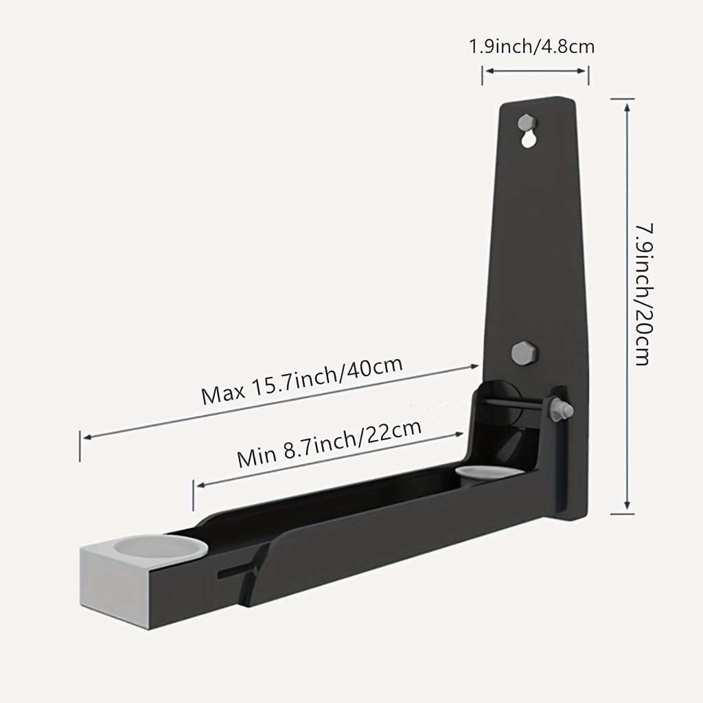304 нержавеющая сталь Телескопическая стойка для микроволновки Регулируемая складная настенная крепежная система для организации кухни