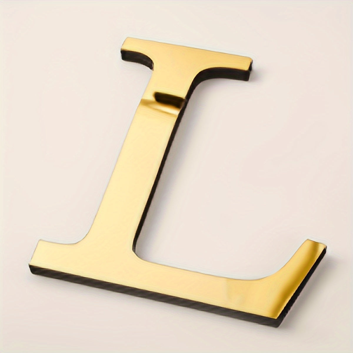 3D Acrylic Mirror Wall Decals Alphabet Stickers Gold Silver Self-Adhesive Modern Home Decor