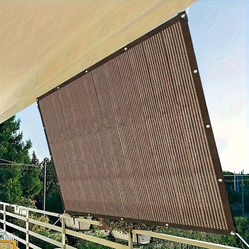 Outdoor Sunshade Net Brown for Travel Picnic Poolside Protection 91-100% Shade