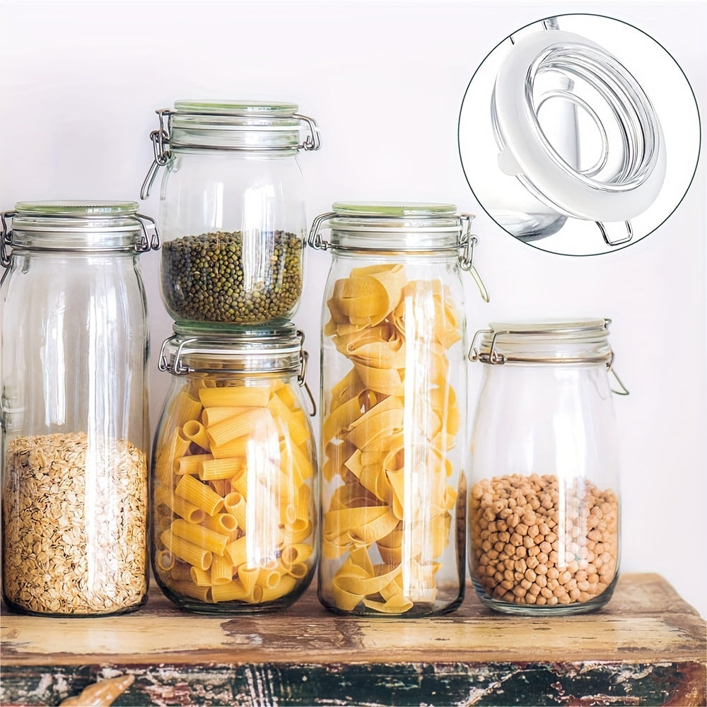 8 Pieces 9.53cm Silicone Jar Gaskets for Regular Mouth Canning Jars Airtight Seals