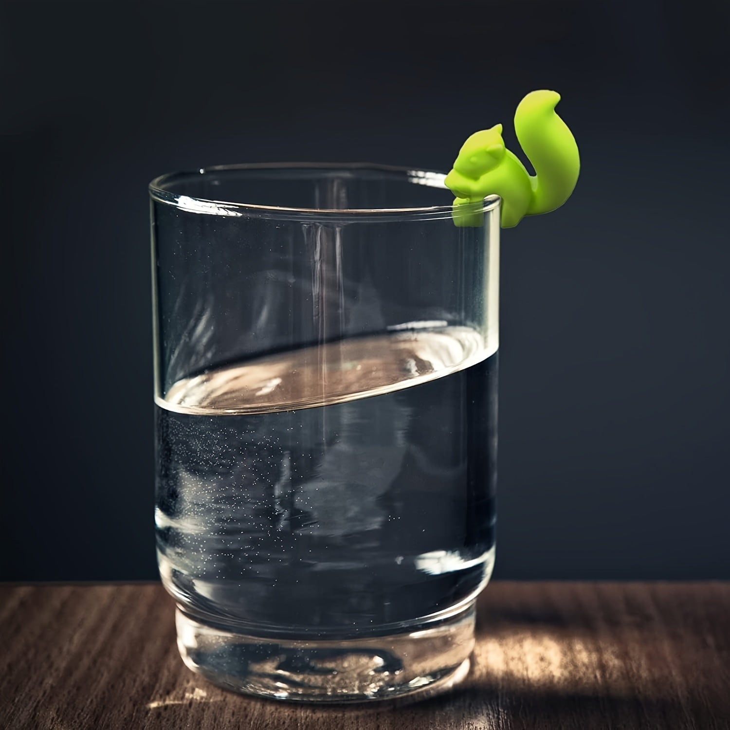 Silicone Squirrel Tea Bag Holder Set, Colorful Drink Accessories, Cup Rim Holder