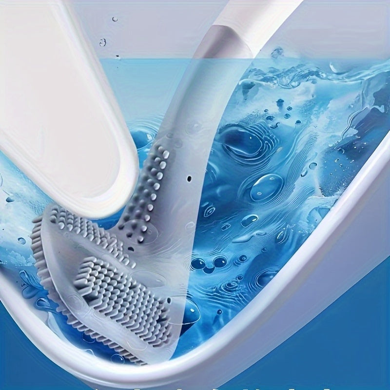 Qulay yumshoq silikondan yasalgan hojatxona cho'tkasi, uzaytirilgan tutqichi va 360° aylanishi bilan - devorga oson o'rnatiladi, batareyalar kerak emas, kir yuvish saqlash va tashkil qilish uchun ajoyib.