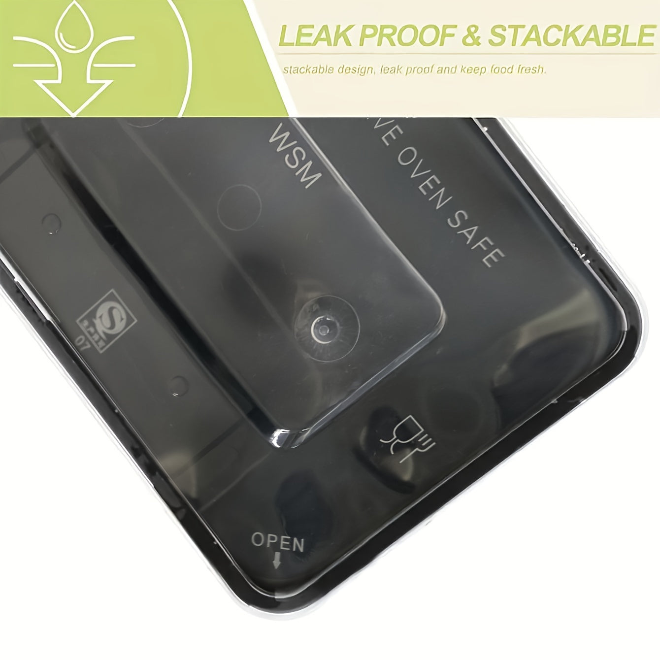 30 Pack 26 Oz Plastic Food Storage Containers with Lids BPA Free Microwave Safe