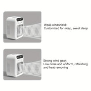 Portable desktop cooling fan with large tank capacity continuous spray low noise fast cooling USB rechargeable for bedroom office dorm outdoor camping car